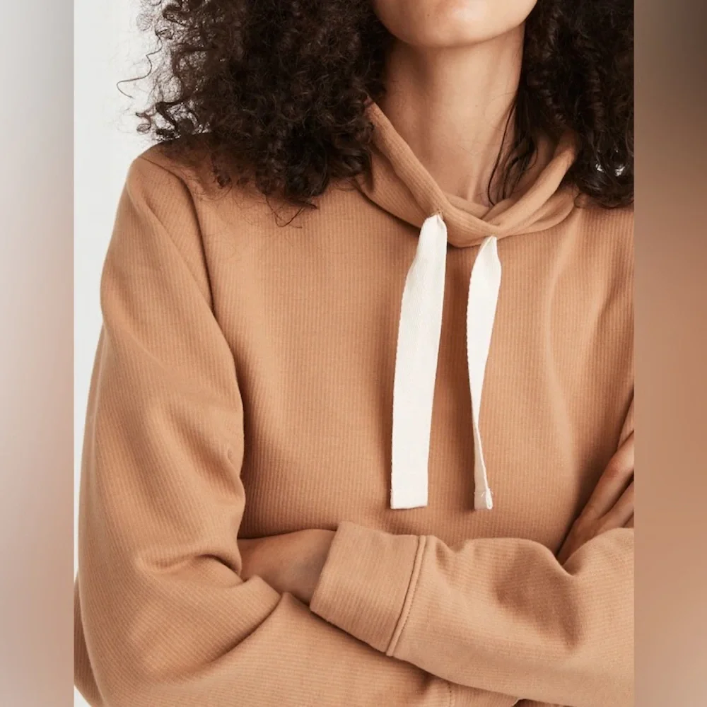 MADEWELL (MWL) Ribbed Funnelneck Sweatshirt - Picture 4 of 10